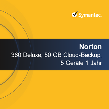 Norton 360 Deluxe, 50 GB de copia de seguridad en la nube, 5 dispositivos 1 año