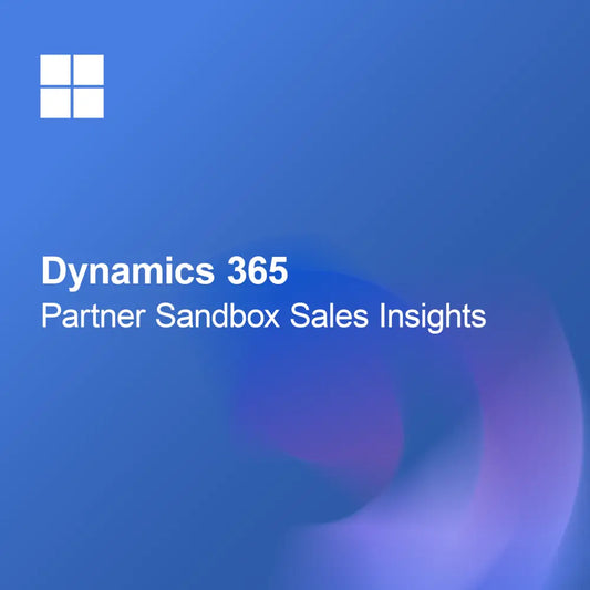 Dynamics 365 Partner Sandbox Sales Insights