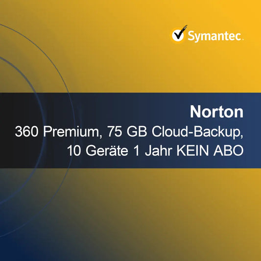 Norton 360 Premium, 75 GB de copia de seguridad en la nube, 10 dispositivos 1 año SIN SUSCRIPCIÓN