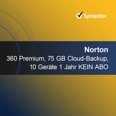 Norton 360 Premium, 75 GB de copia de seguridad en la nube, 10 dispositivos 1 año SIN SUSCRIPCIÓN